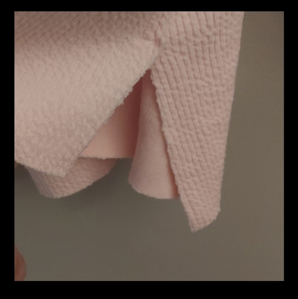 AERIE Wonder Texture V-Neck Pullover Oversized Sweatshirt In Light Pink - Picture 6 of 13